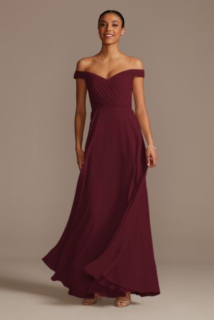 long wine colored dress