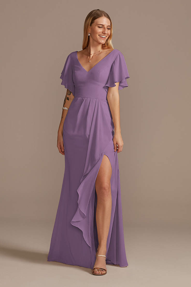 purple bridesmaid dress ...