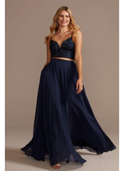 Bridesmaid Separates Beaded Spaghetti Strap Top | David's Bridal