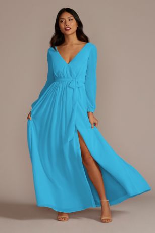 malibu blue bridesmaid dress plus size