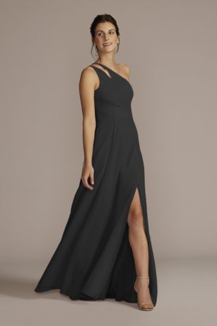 Picture of Chiffon One-Shoulder Cutout Dress