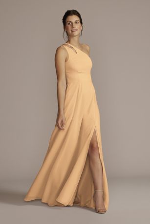 Picture of Chiffon One-Shoulder Cutout Dress