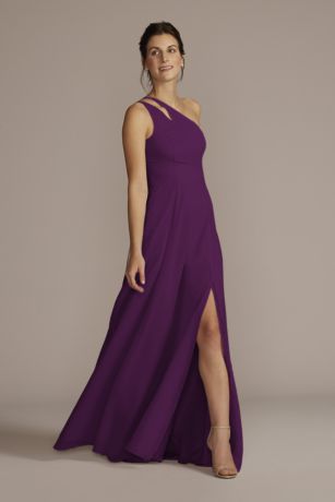 Persian Plum Chiffon Bridesmaid Dresses