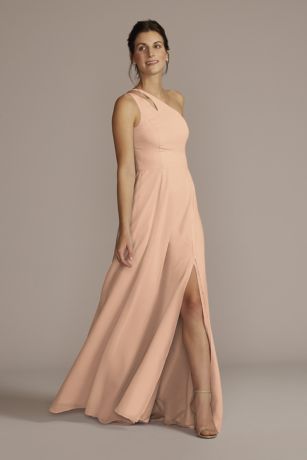 Picture of Chiffon One-Shoulder Cutout Dress