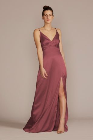 Picture of Stretch Charmeuse Empire Waist Dress