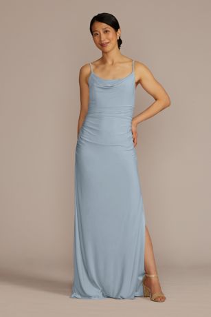 Picture of Ruched Jersey Spaghetti Strap Dress