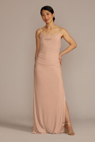 Picture of Ruched Jersey Spaghetti Strap Dress