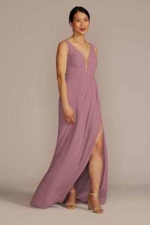 Celebrate DB Studio Chiffon Illusion Cutouts Dress