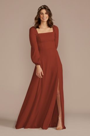 Picture of Long Sleeve Chiffon Dress