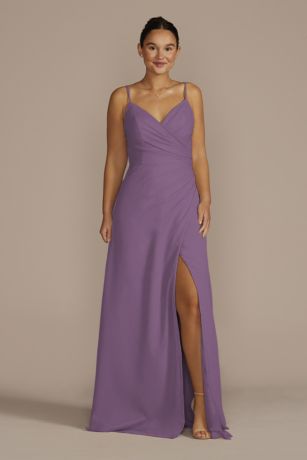 wisteria color bridesmaid dress