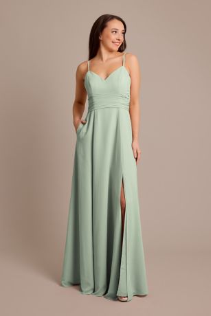 Picture of Chiffon Back Tie A-Line Dress