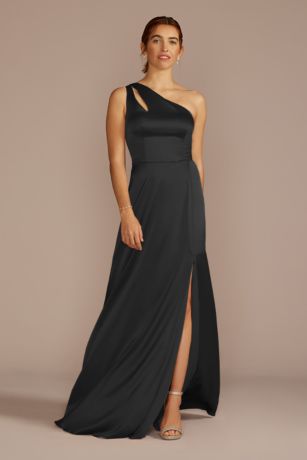 Celebrate DB Studio Stretch Charmeuse One-Shoulder Dress