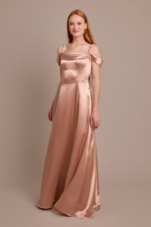 Picture of Luxe Charmeuse Off-the-Shoulder Dress