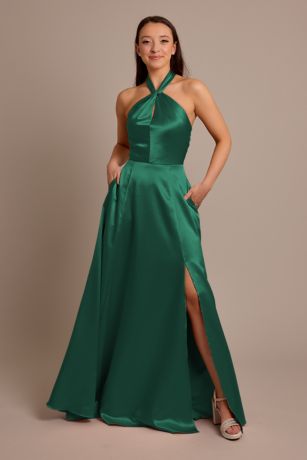 Picture of Luxe Charmeuse Halter Dress