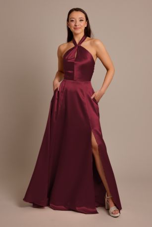 Picture of Luxe Charmeuse Halter Dress