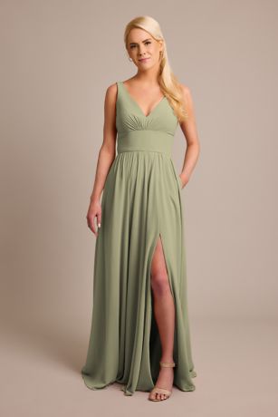 Eucalyptus Bridesmaid Dress Color: Cool Green | David's Bridal