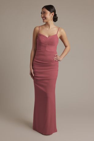 Picture of Mesh Ruched Sweetheart Dress