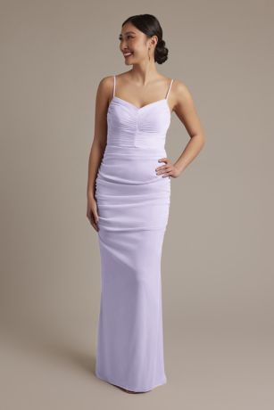 Picture of Mesh Ruched Sweetheart Dress