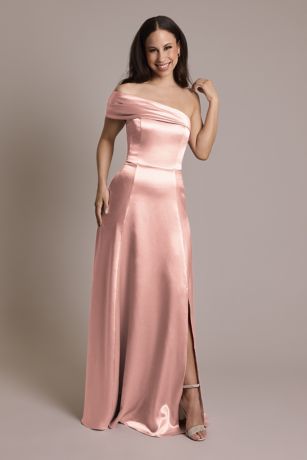 Picture of Luxe Charmeuse Asymmetrical Dress