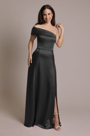 Picture of Luxe Charmeuse Asymmetrical Dress