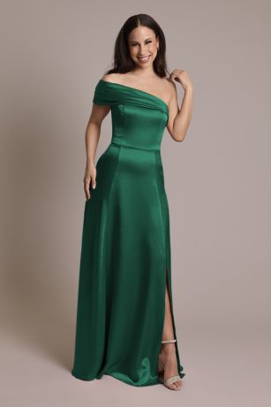 Picture of Luxe Charmeuse Asymmetrical Dress