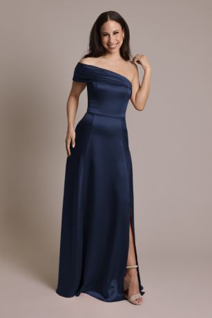 Picture of Luxe Charmeuse Asymmetrical Dress