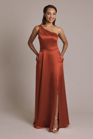 Picture of Luxe Charmeuse One-Shoulder Dress
