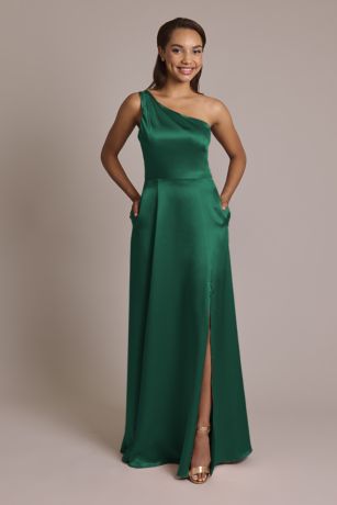 Picture of Luxe Charmeuse One-Shoulder Dress