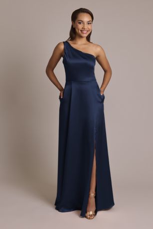 Picture of Luxe Charmeuse One-Shoulder Dress