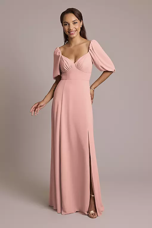 teal and pink bridesmaid dresses ZAPAKA Women Dusty Pink Bridesmaid Dress with Beading Tulle V-Neck Wedding Guest Dress with Bowknots, Mint / US2