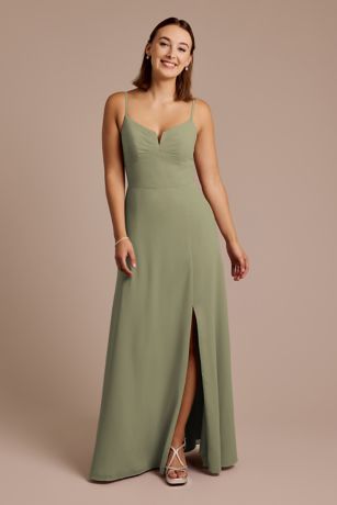 Picture of Chiffon Spaghetti Strap Sheath Dress