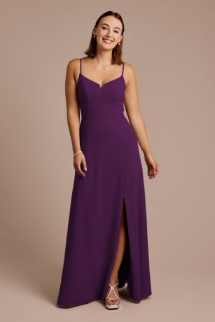 Picture of Chiffon Spaghetti Strap Sheath Dress