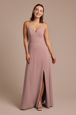 Picture of Chiffon Spaghetti Strap Sheath Dress