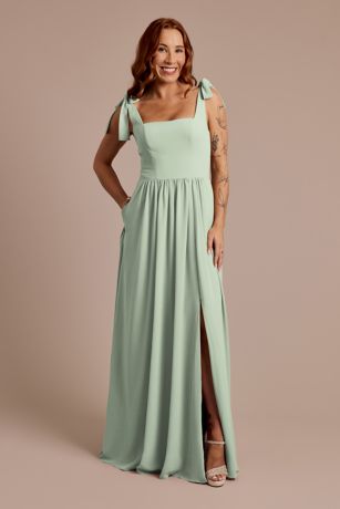 Picture of Chiffon Tie Strap Tank A-Line Dress