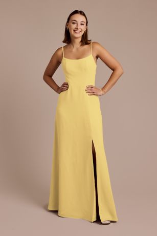 Picture of Spaghetti Strap Bow Back Chiffon Dress