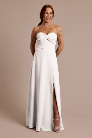 Picture of Celebrate DB Studio Convertible Chiffon Dress in White Size: 28 David's Bridal