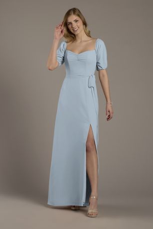 Picture of Chiffon Billow Sleeve Off-the-Shoulder Dress