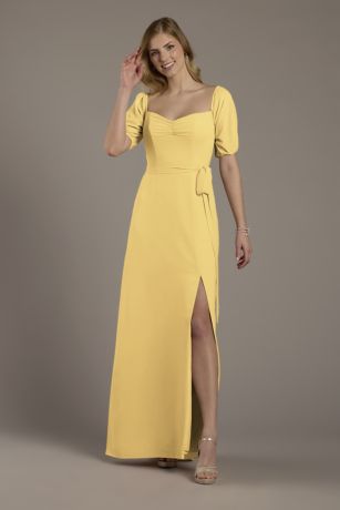 Picture of Chiffon Billow Sleeve Off-the-Shoulder Dress