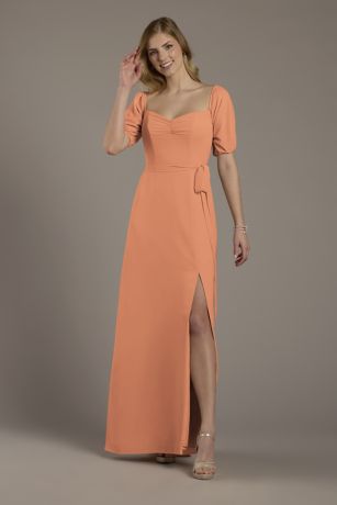 Picture of Chiffon Billow Sleeve Off-the-Shoulder Dress