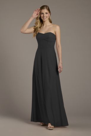 Picture of Mesh Twist Bodice Corset A-Line Dress