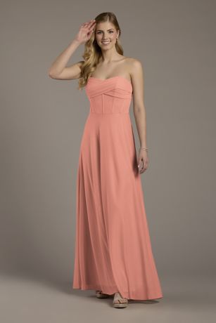 Picture of Mesh Twist Bodice Corset A-Line Dress