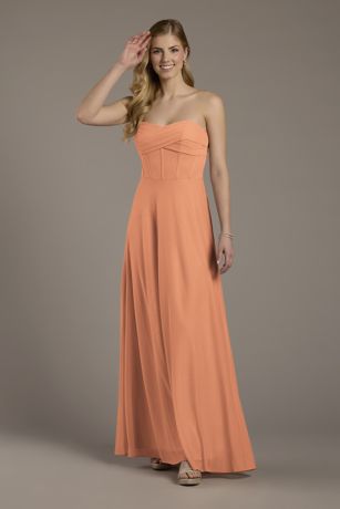 Picture of Mesh Twist Bodice Corset A-Line Dress