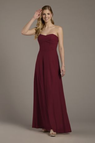 Picture of Mesh Twist Bodice Corset A-Line Dress