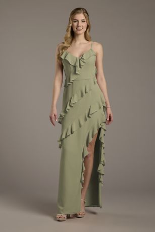 Picture of Chiffon Ruffle Sheath Dress