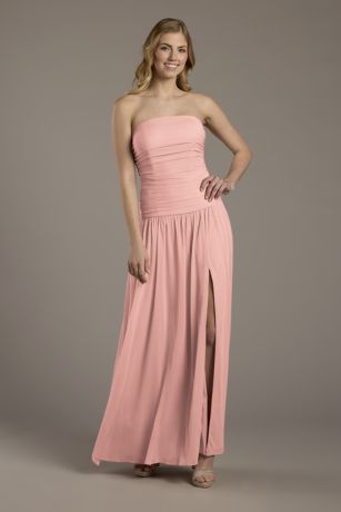 Picture of Mesh Strapless Drop Waist Dress