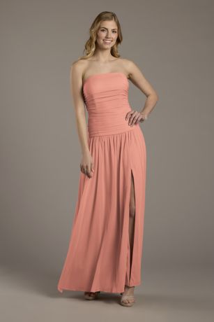 Picture of Mesh Strapless Drop Waist Dress