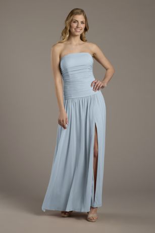 Picture of Mesh Strapless Drop Waist Dress