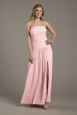 Picture of Mesh Strapless Drop Waist Dress