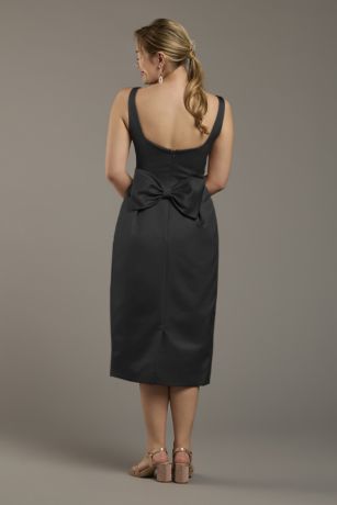 Picture of Satin Tank Midi Dress with Bow Back