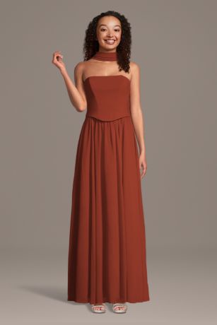 Picture of FAUX 2 PIECE W SCARF